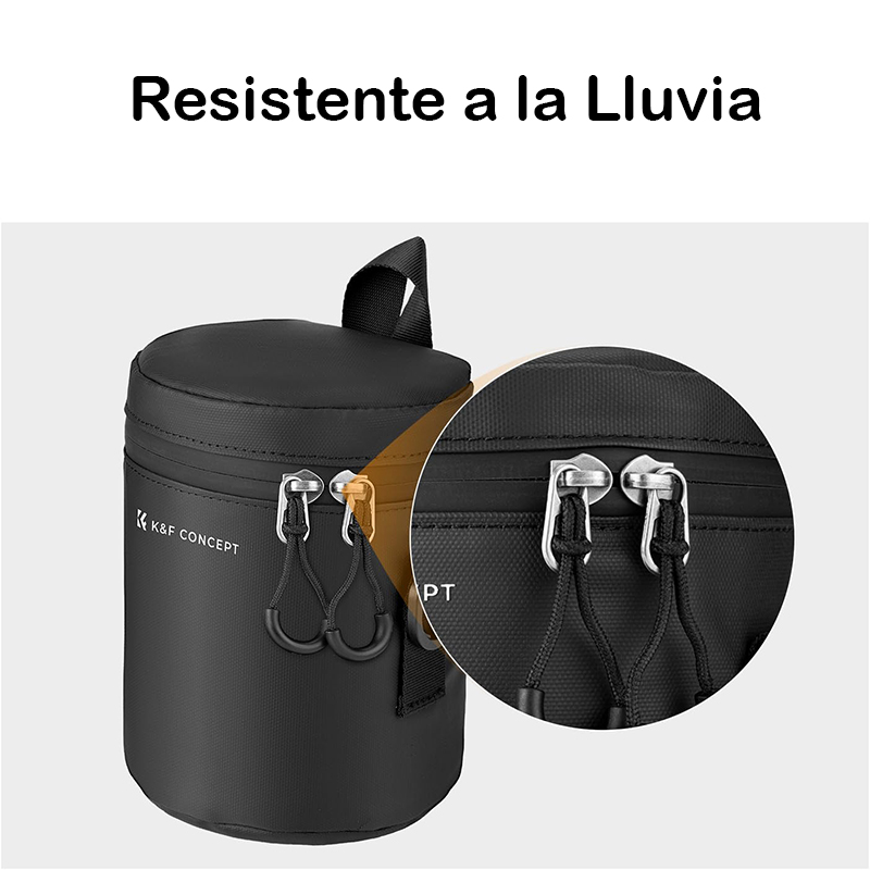 Funda Protectora Impermeable para Lentes K&F Concept 9x18cm. (L) (KF13.202)