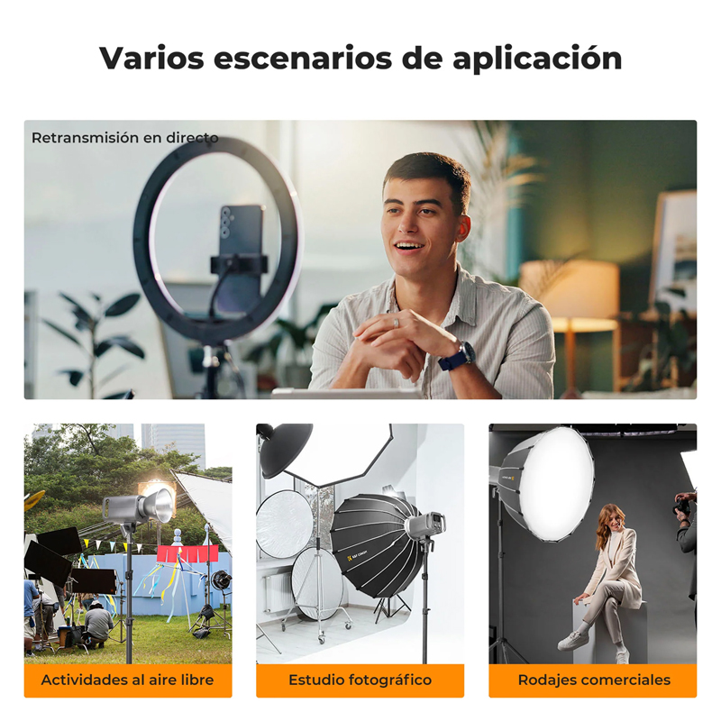 Tripié K&F Concept para Unidad de Iluminación 2.8 mt. (KF34.043)