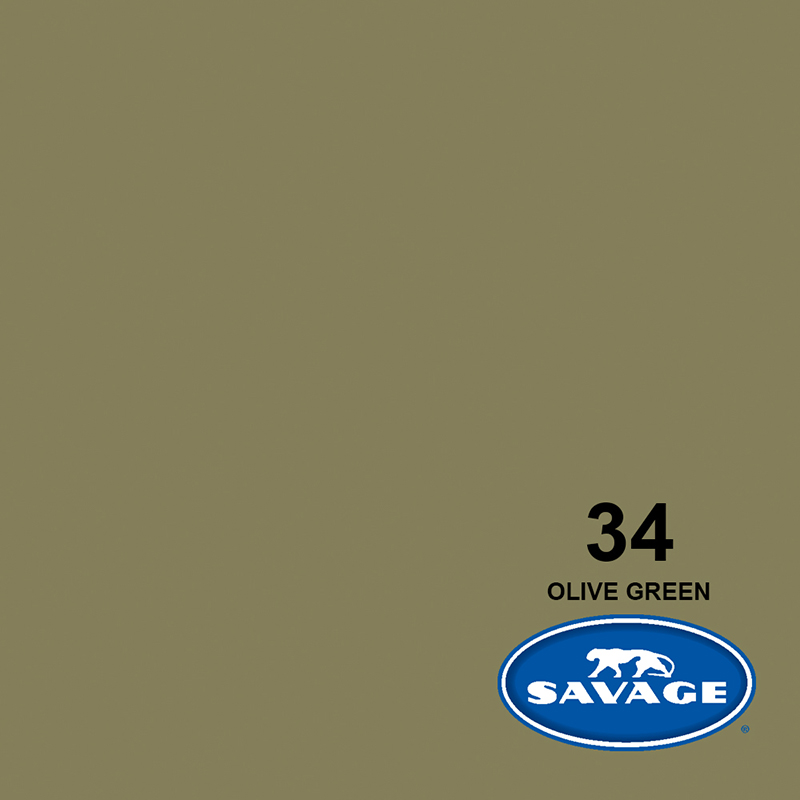 Ciclorama de Papel SAVAGE 2.72x11mts. #34 OLIVE GREEN