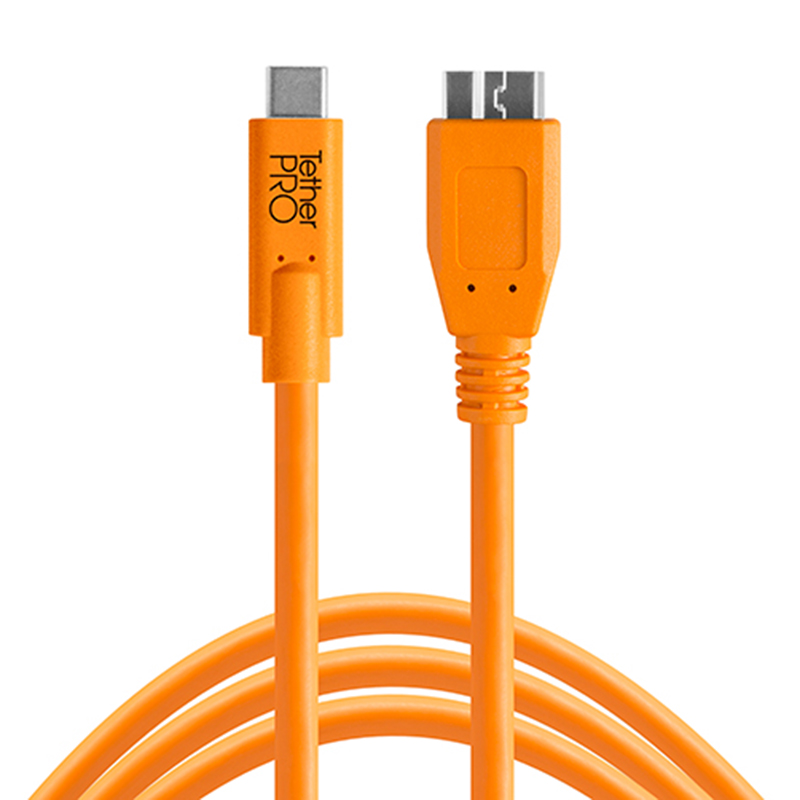 Cable USB-C a 3.0 Micro-B Tether Tools CUC3315-ORG