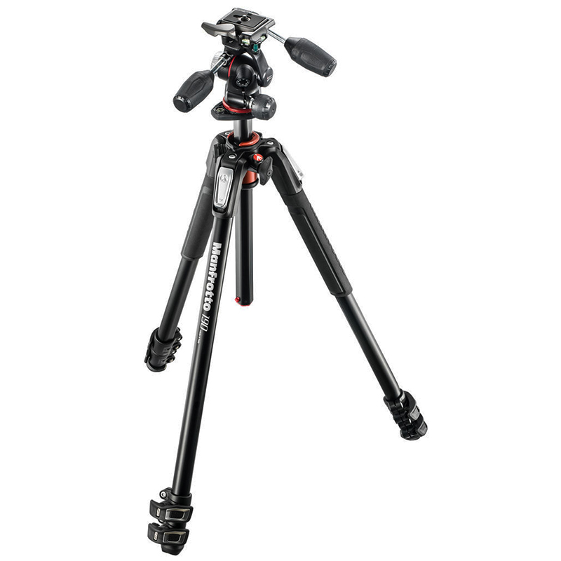 Tripié Manfrotto MT190XPRO3 con Cabeza MHXPRO-3W (MK190XPRO3-3W)