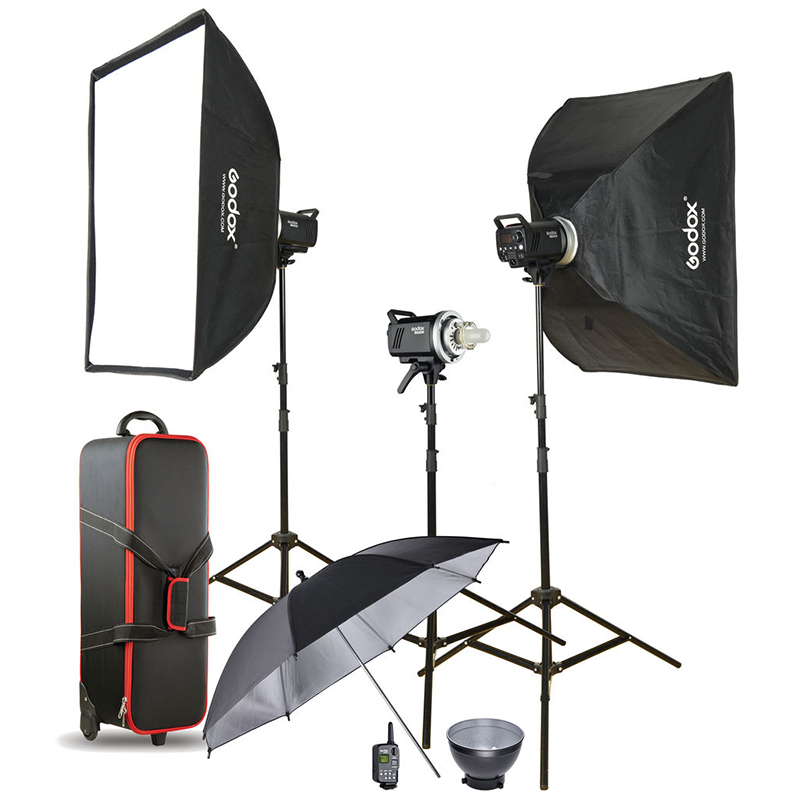 Kit de 3 Flash Godox MS300-D