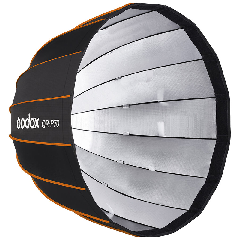 Caja Suavizadora Parabólica Godox 70cm. Armado Rápido (Bowens) QRP70