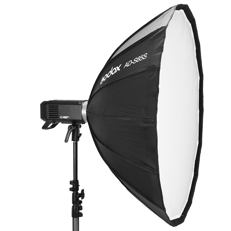 Caja Suavizadora Godox 85cm. Plata con Grid y 3 Reflectores Removibles AD-S85S