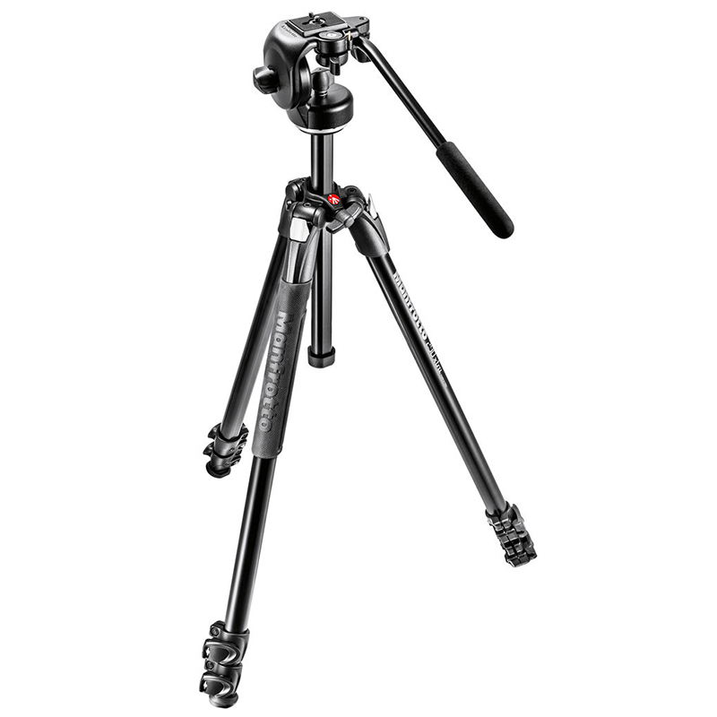 Tripié Manfrotto MT290XTA3 con Cabeza de Video 128RC (MK290XTA3-2W)
