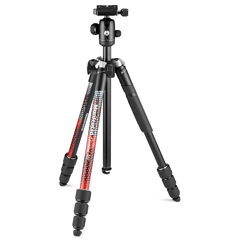 Tripié Manfrotto Element MII con Cabeza de Bola p/8kg. (Rojo) MKELMII4RD-BH
