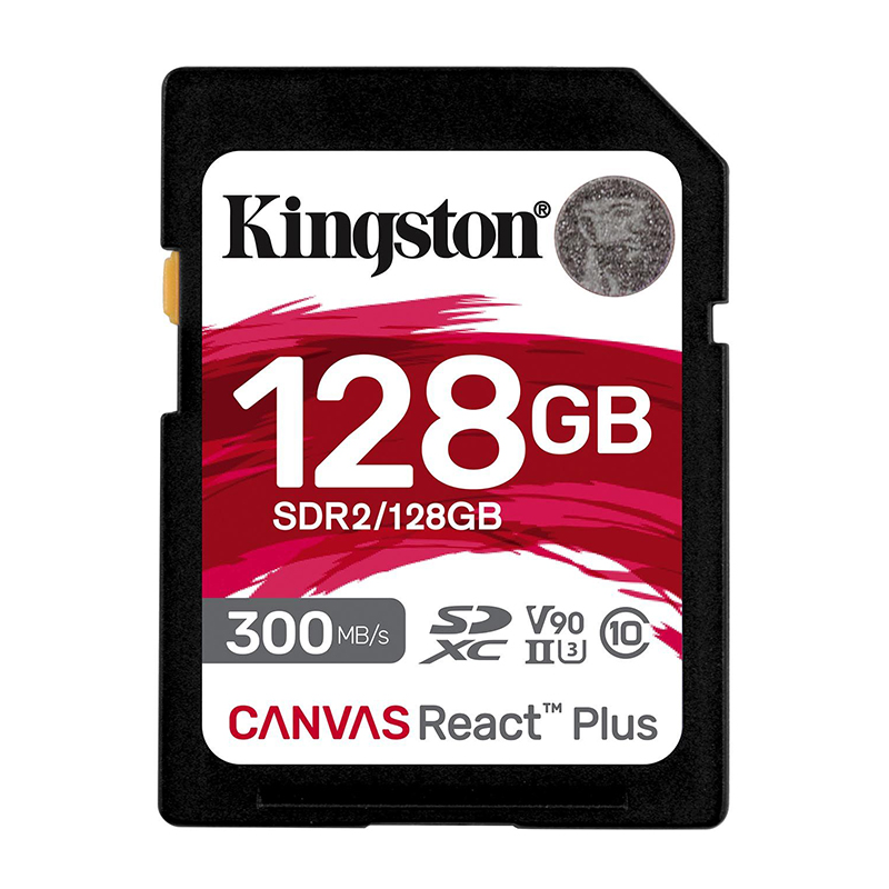 Memoria Kingston Canvas React Plus SDXC 128GB UHS-II U3 Clase 10 V90
