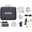 Kit de Lámpara Led Bicolor Portátil Godox ML100Bi (Kit2) con Lente 36° y Empuñadura con Montura "V" 
