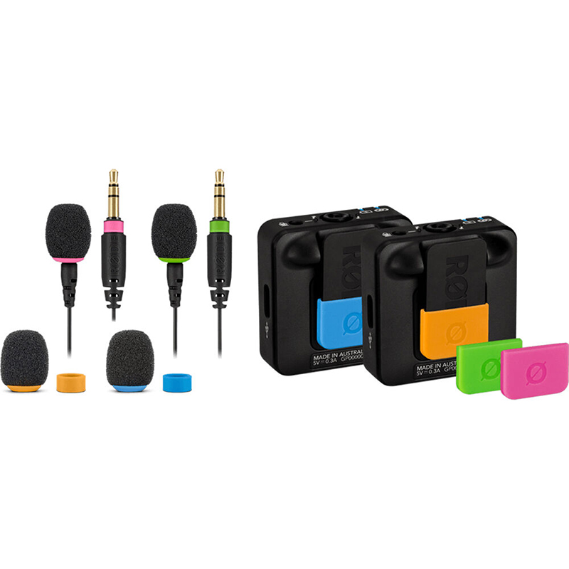 Kit de Identificadores de Color para Micrófonos RODE COLORS 2 para Wireless GO y Lavaliers