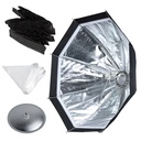 Softbox Octagonal Godox AD-S7 con Grid y Deflector para Speedlite