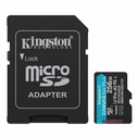Memoria Kingston Canvas Go! Plus Micro SDXC 256GB UHS-I U3 Clase 10 V30 A2