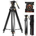 Tripié K&F Concept VA3 + Cabezal de Video BV20 (KF09.148V1)