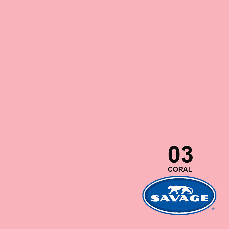 Ciclorama de Papel SAVAGE 1.35x11mts. #03 CORAL