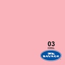 Ciclorama de Papel SAVAGE 1.35x11mts. #03 CORAL