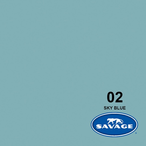 Ciclorama de Papel SAVAGE 1.35x11mts. #02 SKY BLUE