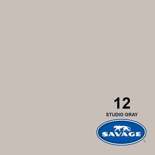 Ciclorama de Papel SAVAGE 1.35x11mts. #12 STUDIO GRAY