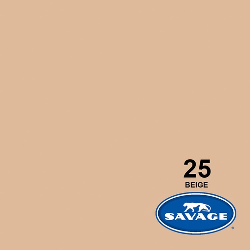 Ciclorama de Papel SAVAGE 1.35x11mts. #25 BEIGE