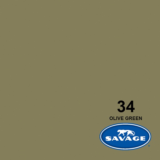 Ciclorama de Papel SAVAGE 1.35x11mts. #34 OLIVE GREEN