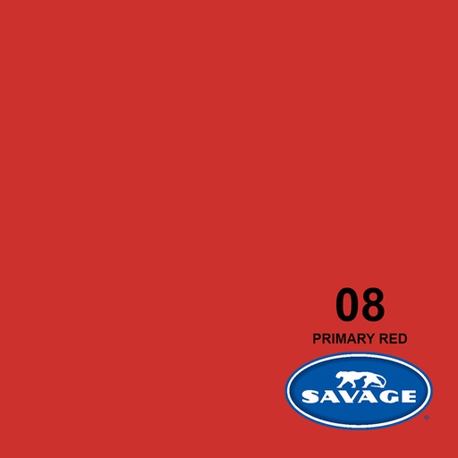 Ciclorama de Papel SAVAGE 2.72x11mts. #08 PRIMARY RED