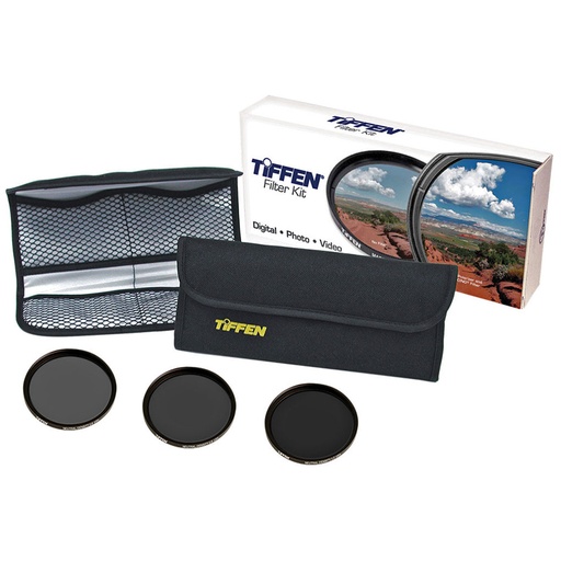 Kit de 3 Filtros Tiffen 58mm de Densidad Neutra (0.6, 0.9 y 1.2)