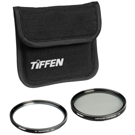 Kit de 2 Filtros Tiffen 58mm (UV Protector y Polarizador Circular)