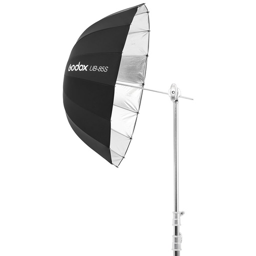Sombrilla Parabólica Godox 85 cm. Plata/Negra UB85S