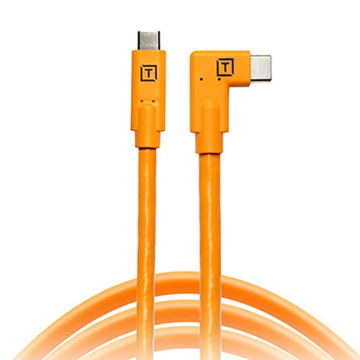 Cable USB-C a USB-C Right Angle Tether Tools CUC15RT-ORG