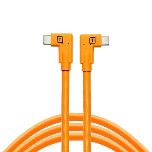 Cable USB-C a USB-C Dual Right Angle Tether Tools CUC15RT2RT-ORG