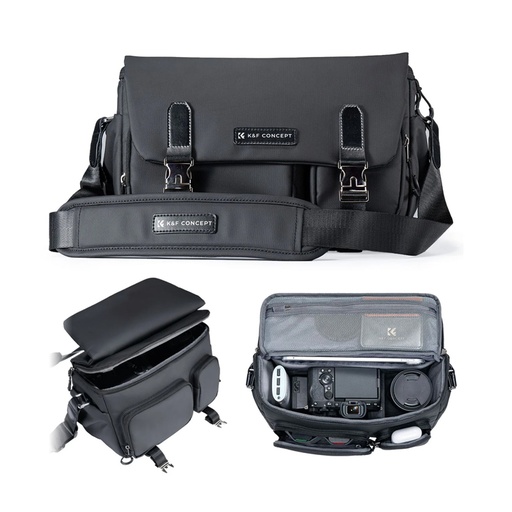 Maleta de Hombro K&F Concept Urban Wander 11 10L Negro (KF13.142)