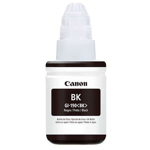 Botella de tinta Canon NEGRA 135ml. GI-190BK