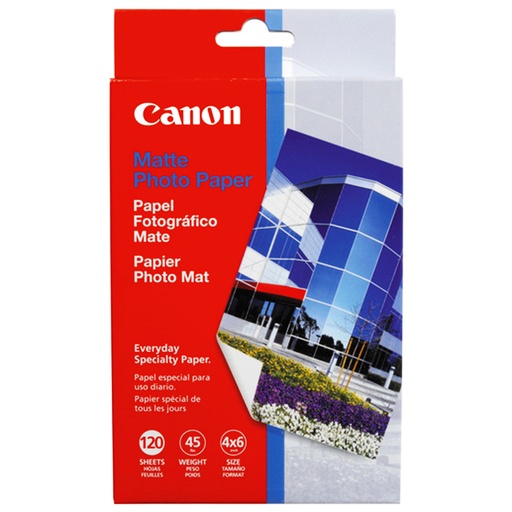 Papel Canon 4x6&quot; Mate MP-101 con 120 hojas