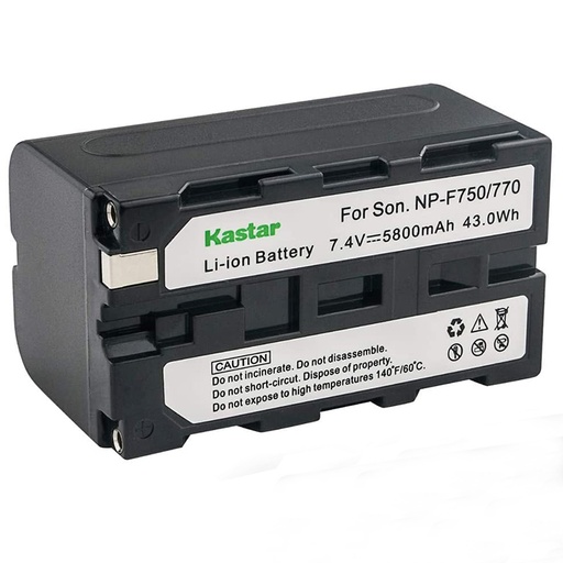 Batería Kastar NP-F750/770 7.4v 5800mAh